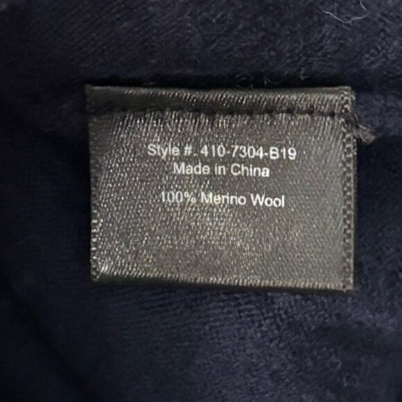 Jenni Kayne Sweater Hudson Crewneck 100% Merino Wool Navy Blue Size M - Picture 14 of 14